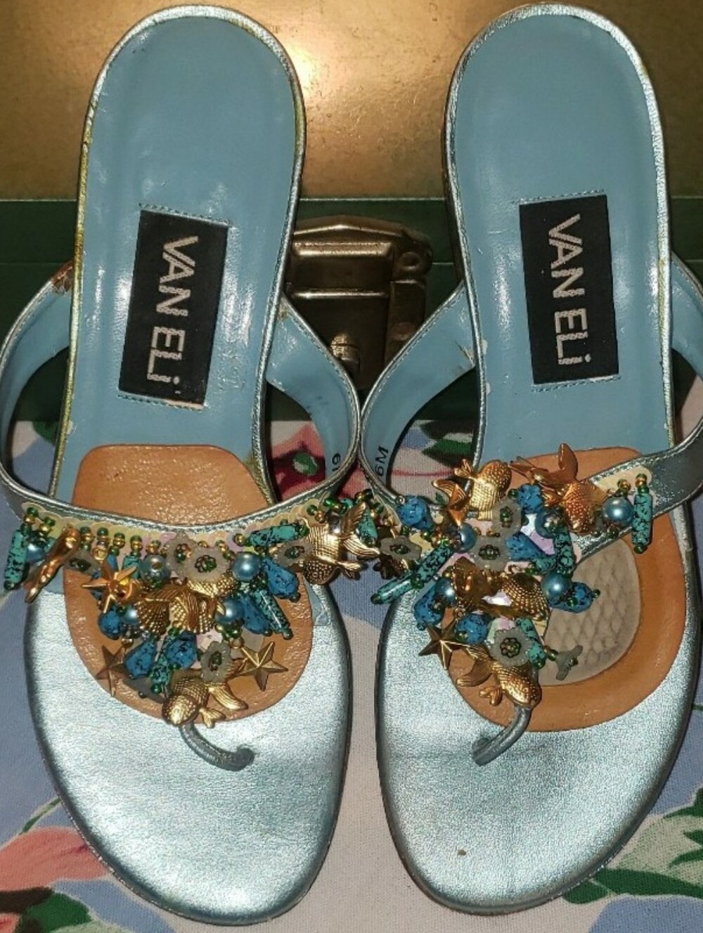 Vintage VAN ELi Embellished Sandals